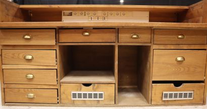 Large bar cabinet in molded pitchwood with...