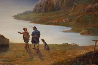 Italian school of the mid-nineteenth century
Travelers...