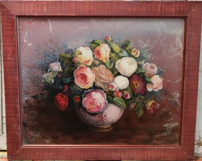 Anne BOILLE
Nature morte au bouquet de fleurs...