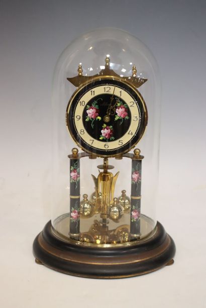 SILVOZ Paris 
Glass globe clock with Arabic...