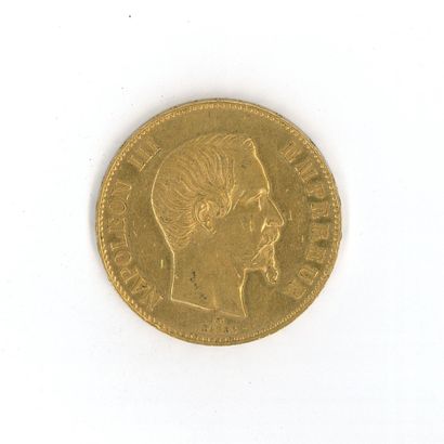 1 gold coin: 100 FF Napoléon III bare head...