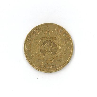 1 monnaie or : 1 pond Afrique du Sud 189...