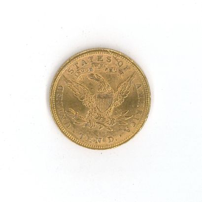 1 monnaie or : 10 dollars US 1893