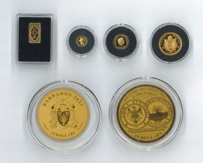 6 médailles en or:
- Napoléon III copie 100...