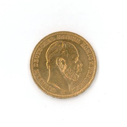 1 monnaie or : 20 marks Wilhelm Deutscher...
