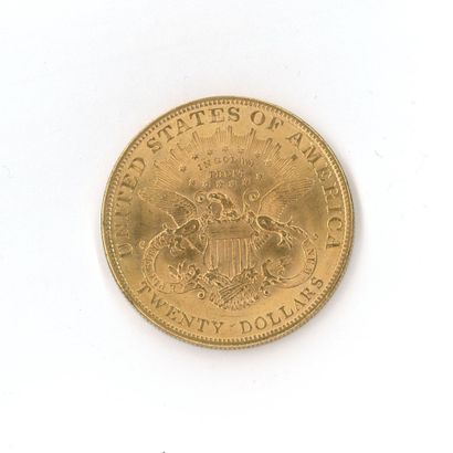 1 monnaie or : 20 dollars US 1904