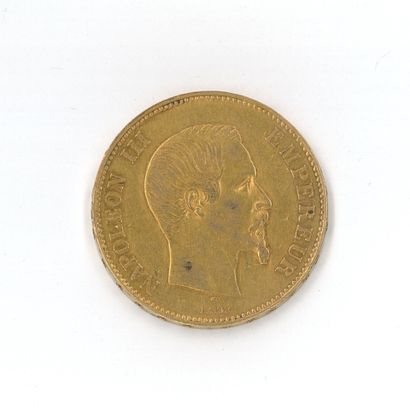 1 gold coin: 100 FF Napoléon III bare head...