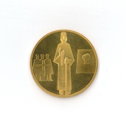 1 médaille en or: Saint Nicolas de Flüe....