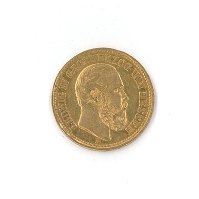 1 monnaie en or: 10 mark Hesse 1880