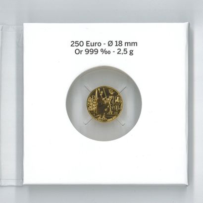1 médaille en or: 250 €. Monnaie de Paris...
