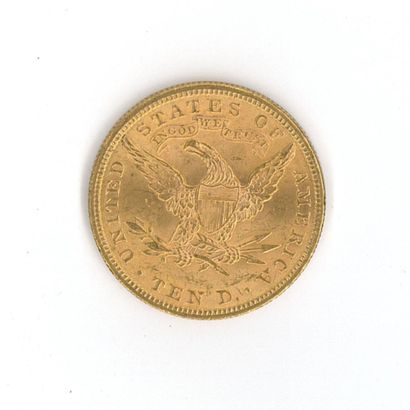 1 monnaie or : 10 dollars US 1901