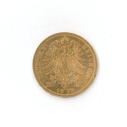 1 monnaie or : 20 marks Wilhelm Deutscher...