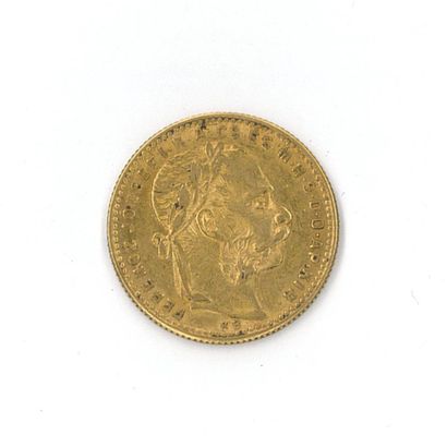 1 monnaie or : 8 florins Magyar 1892