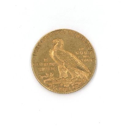 1 monnaie or : 2,5 dollars US 1909