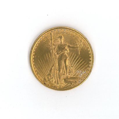 1 monnaie or : 20 dollars US 1925