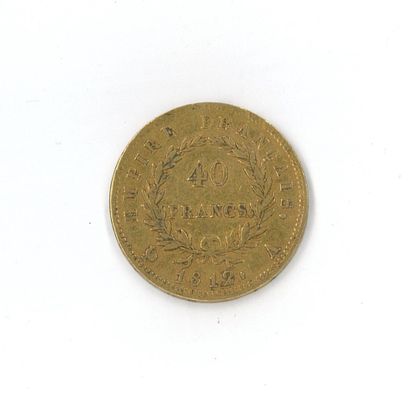 1 gold coin : 40 FF Napoléon Empereur 1812...