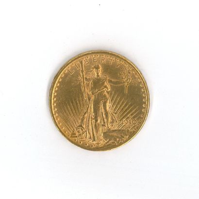 1 monnaie or : 20 dollars US 1910 S