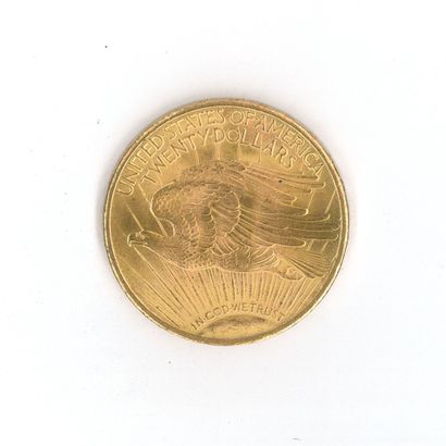 1 monnaie or : 20 dollars US 1924