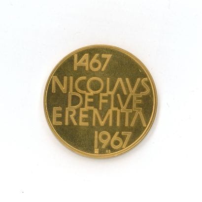 1 médaille en or: Saint Nicolas de Flüe....