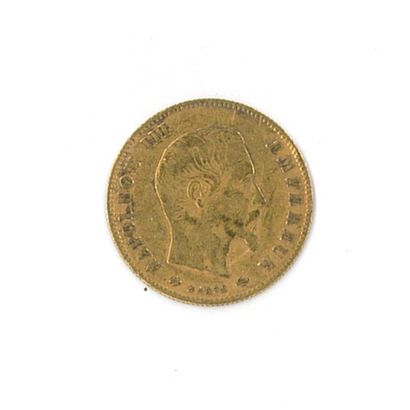 1 gold coin: 5 FF Napoléon III bare head...