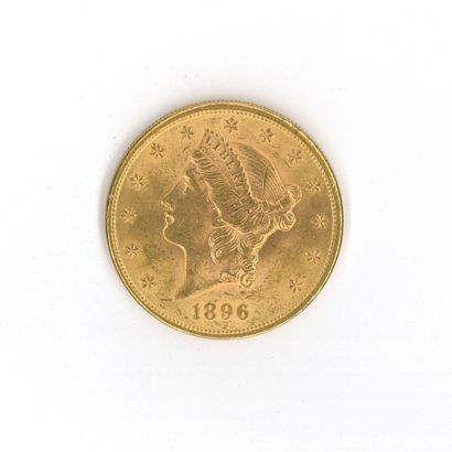 1 monnaie or : 20 dollars US 1896