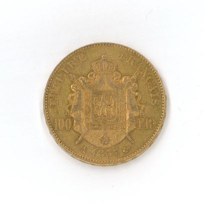 1 gold coin: 100 FF Napoléon III bare head...