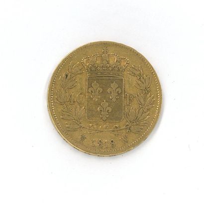 1 gold coin: 40 FF Louis XVIII 1818 W