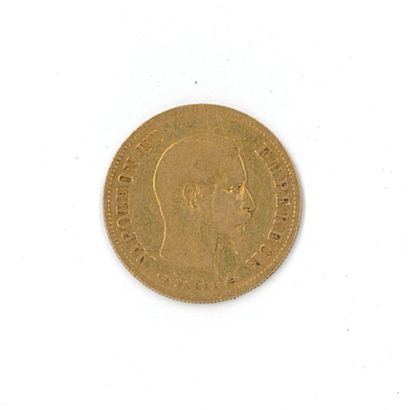 1 gold coin: 10 FF Napoléon III bare head...