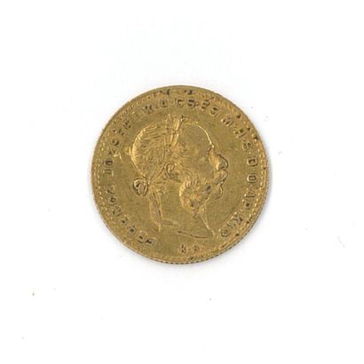 1 monnaie or : 4 florins Magyar 1885