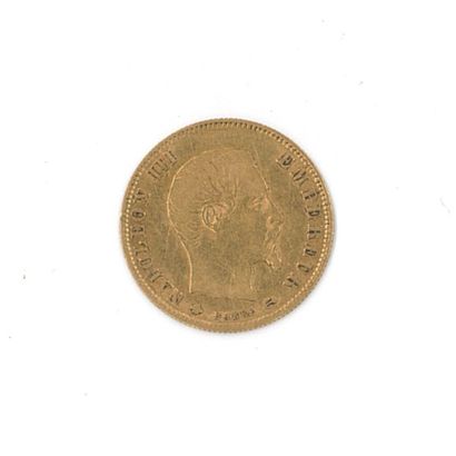1 gold coin: 5 FF Napoléon III bare head...