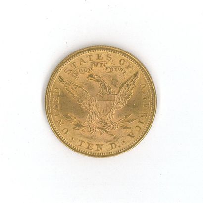 1 monnaie or : 10 dollars US 1901
