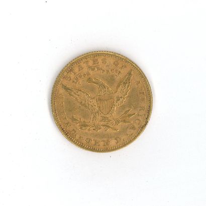 1 monnaie or : 10 dollars US 1882