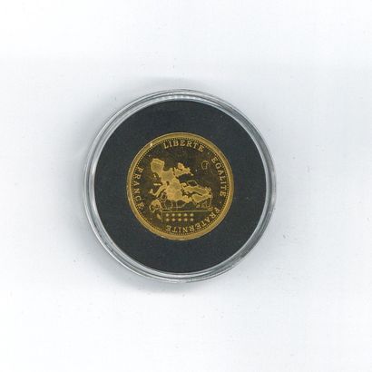 1 médaille en or: passage franc-euro. Edition...