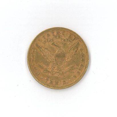 1 monnaie or : 10 dollars US 1899