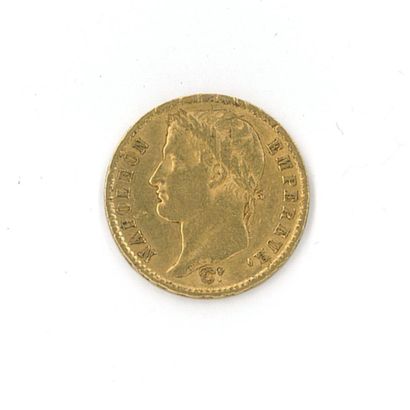 1 gold coin : 20 FF Napoléon Empereur 1812...