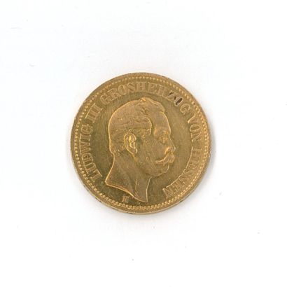 1 monnaie or : 20 marks Ludwig III Grosherzog...