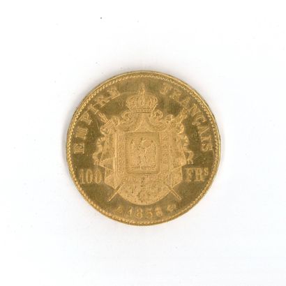 1 gold coin: 100 FF Napoléon III bare head...