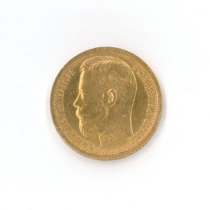 1 monnaie or : 15 roubles Russie Nicolas...