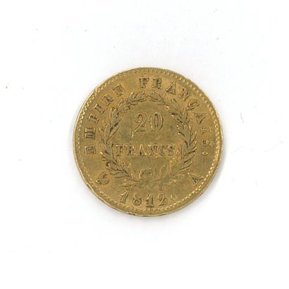 1 gold coin : 20 FF Napoléon Empereur 1812...