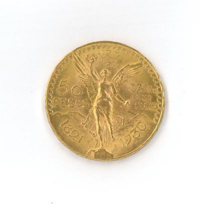 1 monnaie or : 50 Pesos Mexique 1821-193...