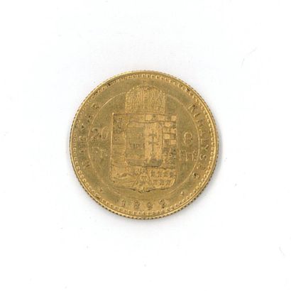 1 monnaie or : 8 florins Magyar 1892