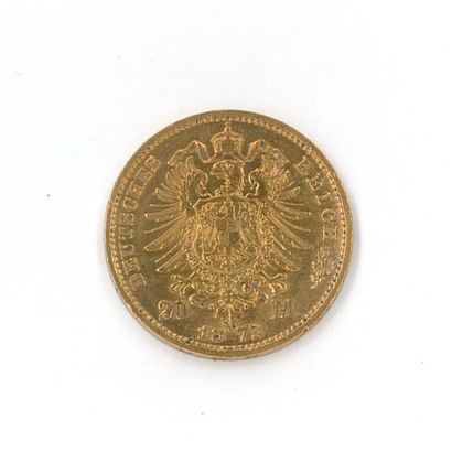 1 monnaie or : 20 marks Johann Royaume de...