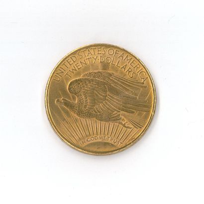 1 monnaie or : 20 dollars US 1924