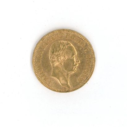 1 monnaie or : 20 marks Frédéric-Auguste...