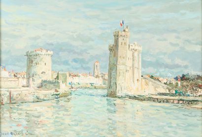 Jean RIGAUD (1912 - 1999)
La Rochelle, harbor...