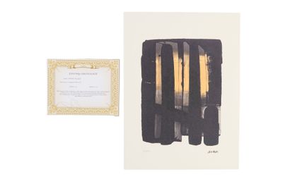 Pierre Soulages (1919 - 2022) d'après
N°38
Reproduction...