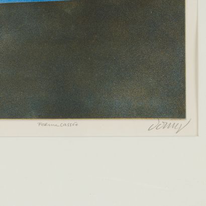 Bertrand DORNY (1931-2015)
Broken form
Aquatint...