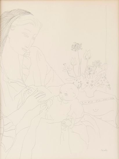 Vicente GANDIA (1935–2009)
Child and Baby
Ink...
