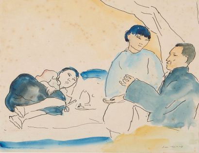 Jean LAUNOIS (1898-1942)
Opium smokers
Ink...