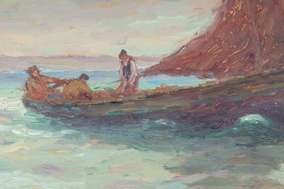 Alfred MARZIN (1880-1943)
Sailors near a...